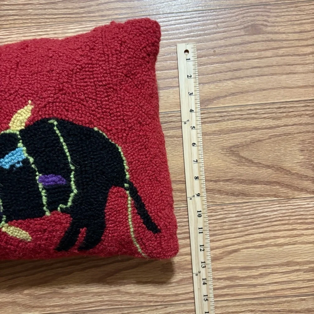 Dachshund Christmas Pillow